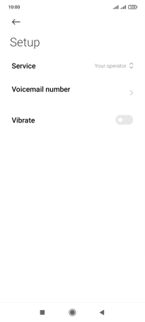 Press Voicemail number.