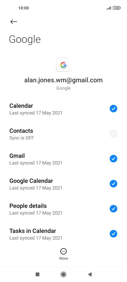 Press the field next to 