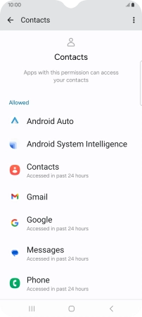 Press the required app. Press the required app.