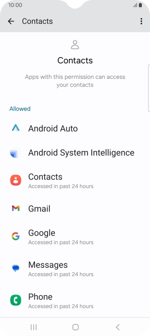 Press the required app. Press the required app.