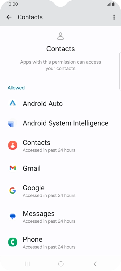 Press the required app. Press the required app.
