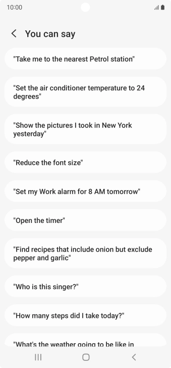 Press the Home key to return to the home screen.