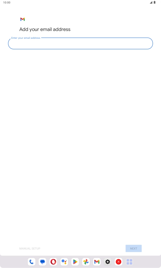 Press the field below 