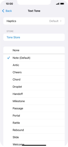 Press the required message tones to hear them.