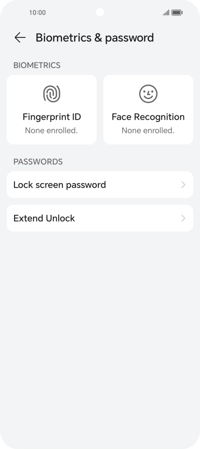 Press Fingerprint ID.