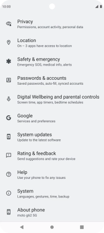 Press System updates.