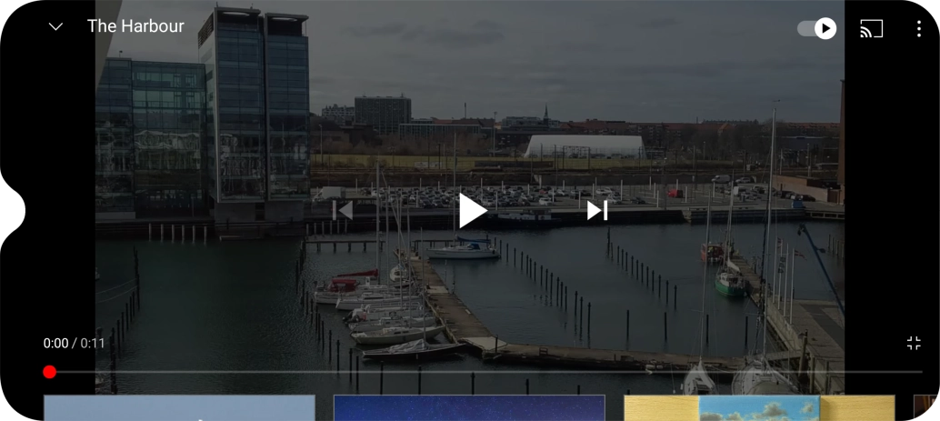 Slide your finger upwards on the screen.