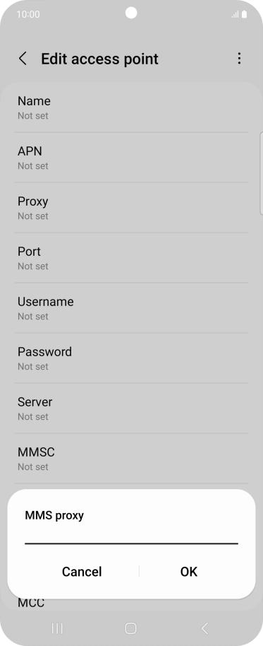 Key in 212.183.137.012 and press OK.