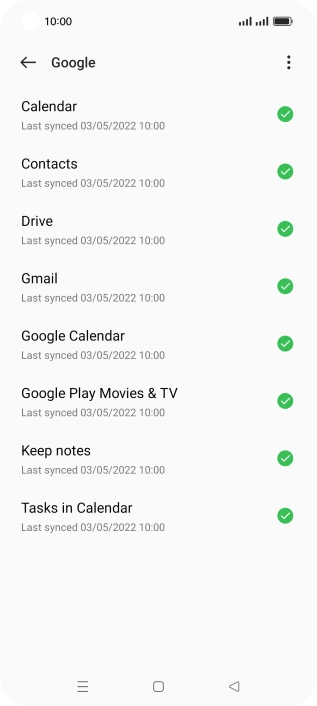 Press the Home key to return to the home screen.