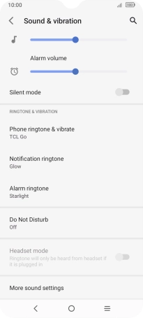 Press Do Not Disturb.