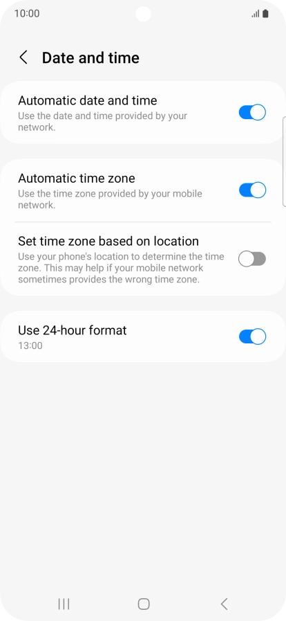 Press the Home key to return to the home screen.