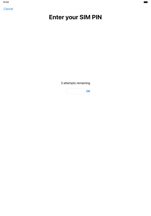 If your SIM is locked, key in your PIN and press OK.