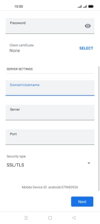 Press the field below 