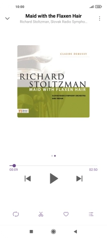 Press arrow right to go to the next audio file.