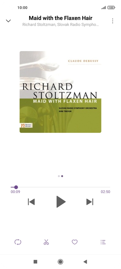 Press arrow right to go to the next audio file.