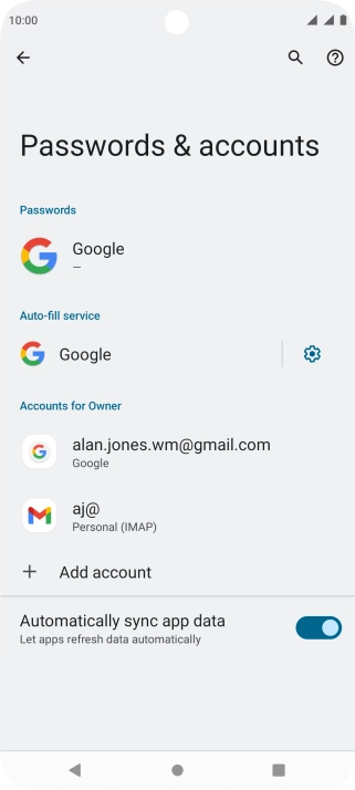 Press the Home key to return to the home screen.