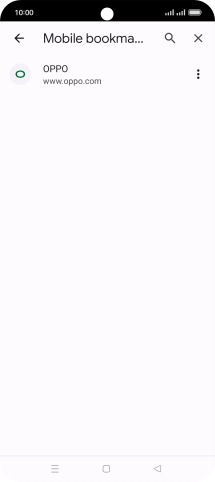 Press the required bookmark.