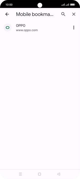 Press the required bookmark.