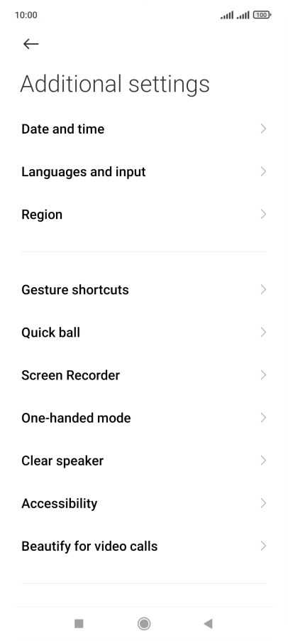 Press Languages and input.