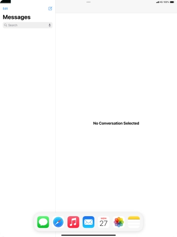 Slide your finger downwards on Dock to minimise it.