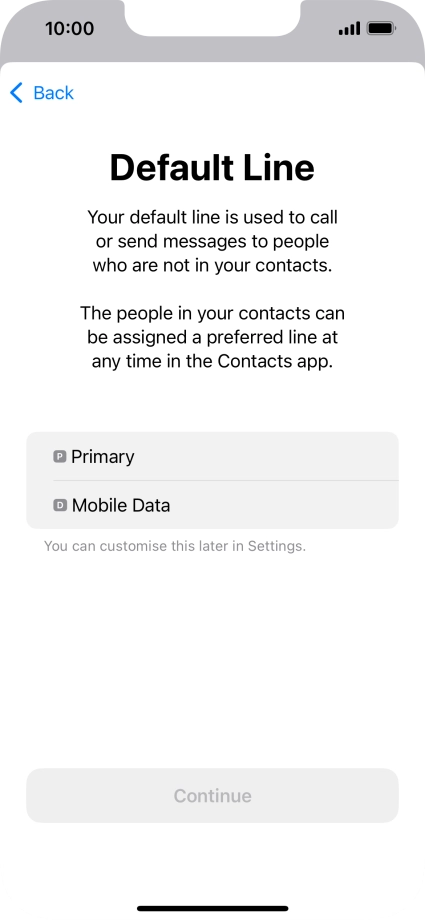 Press the required price plan.