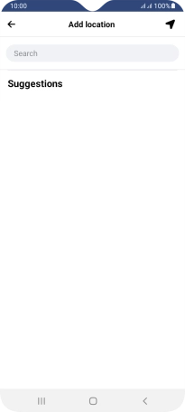 Press the search field and key in the required search word.