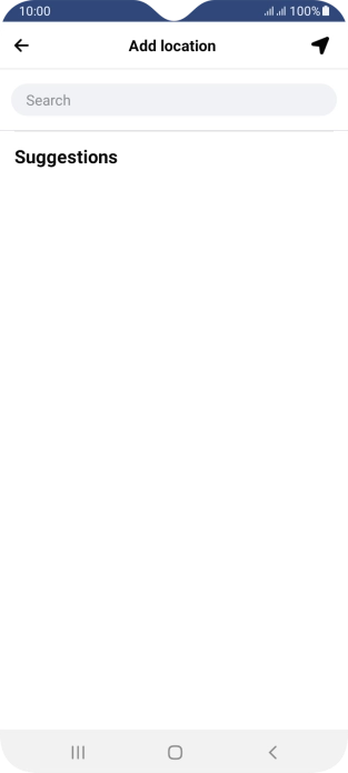 Press the search field and key in the required search word.
