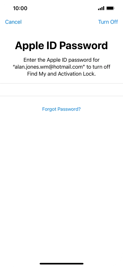 Press Turn Off. Press Turn Off.