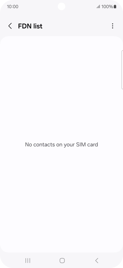 Press the menu icon.