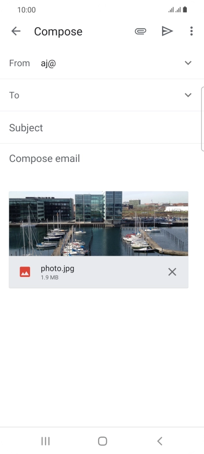 Press the field next to 