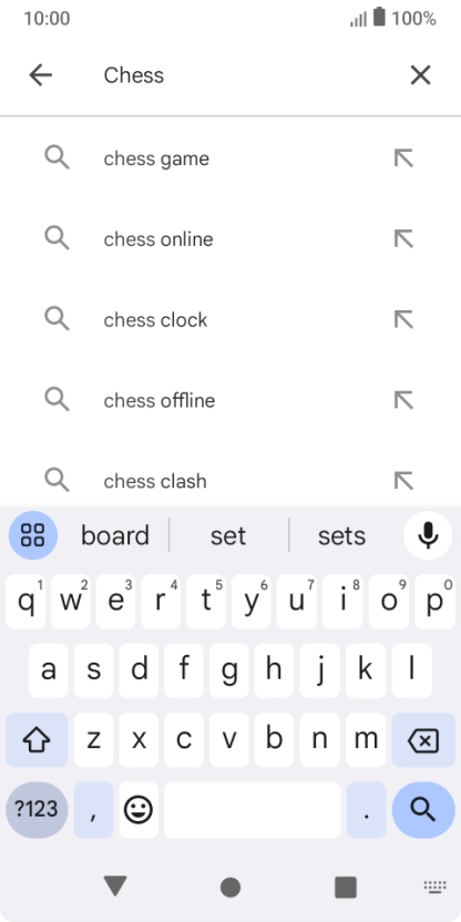 Key in the name or subject of the required app and press the search icon. Key in the name or subject of the required app and press the search icon.