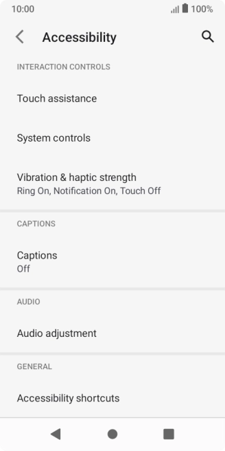 Press Captions and follow the instructions on the screen to select the required settings.
