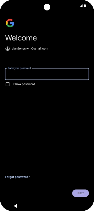 Press the field below 