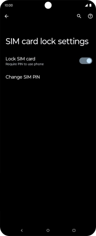 Press Change SIM PIN. Press Change SIM PIN.