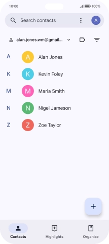 Press Organise. Press Organise.