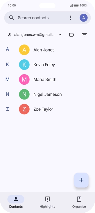 Press Organise. Press Organise.