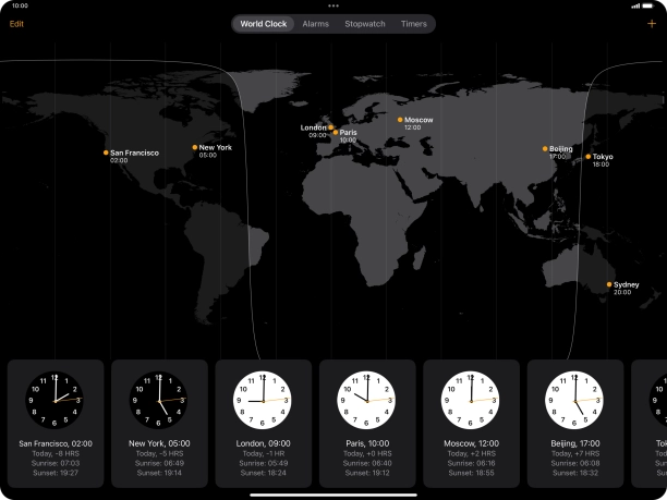 Slide your finger downwards starting from the top right side of the screen.