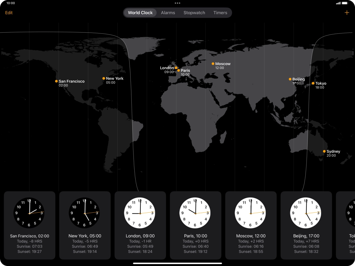 Slide your finger downwards starting from the top right side of the screen.