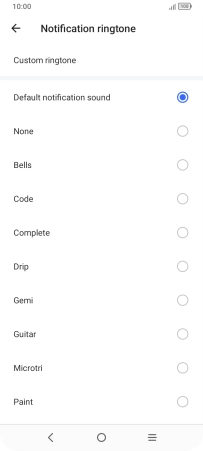 Press the required message tones to hear them.
