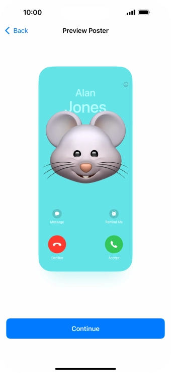 Press Continue. Press Continue.