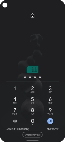 Key in a new four-digit PIN and press the confirm icon.