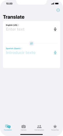 Press the first drop down list.