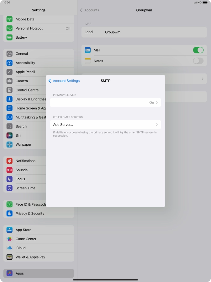 Press the field below 