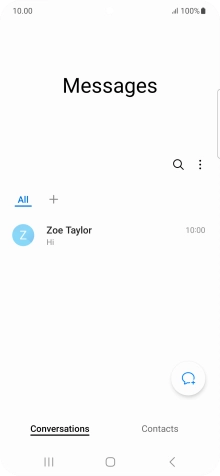 Press the menu icon. Press the menu icon.