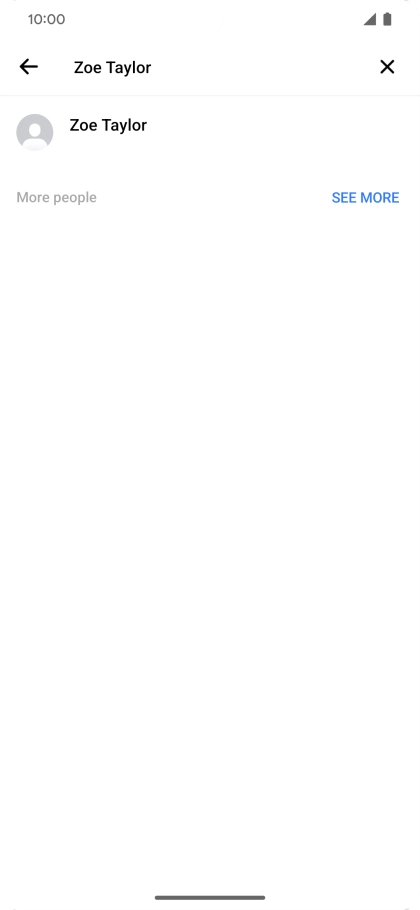 Key in the first letters of the recipient's name and press the required contact.