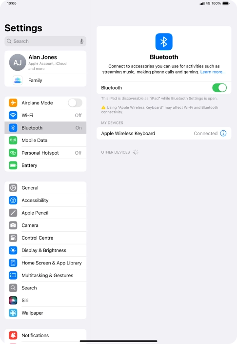 Slide your finger upwards starting from the bottom of the screen to return to the home screen.