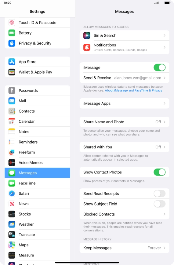 Slide your finger upwards starting from the bottom of the screen to return to the home screen.