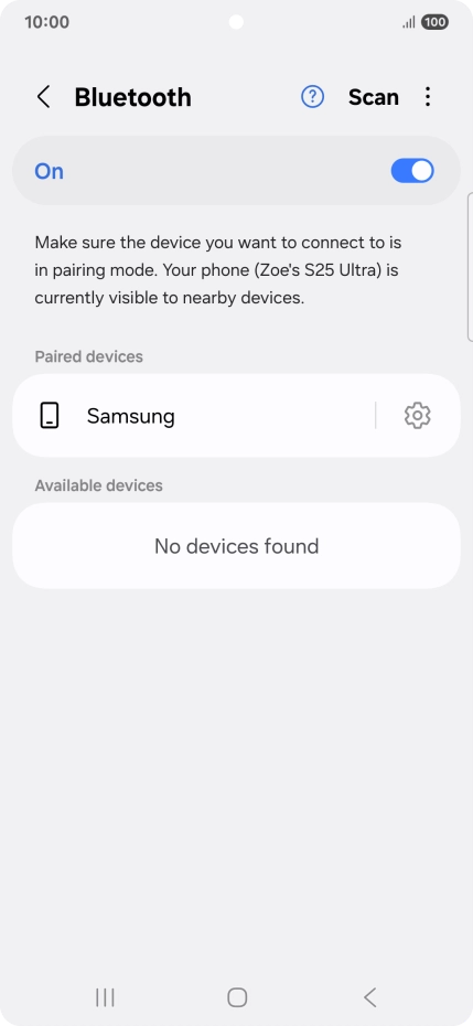 Press the Home key to return to the home screen.