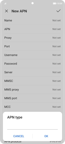 Key in mms and press OK.
