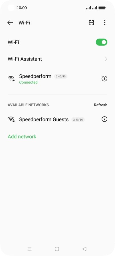 Press the Home key to return to the home screen.